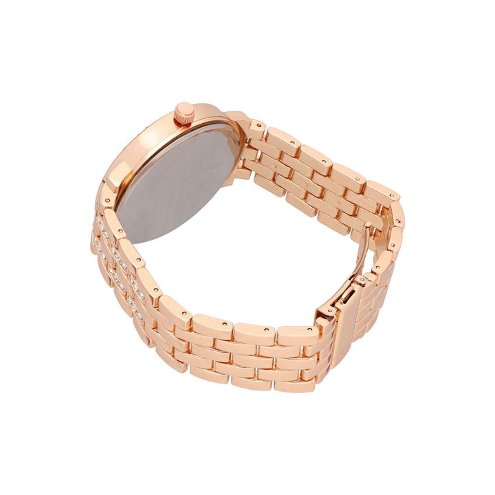Ura Rožnato Zlata S Kristali Quartz 42 mm - Fraktal