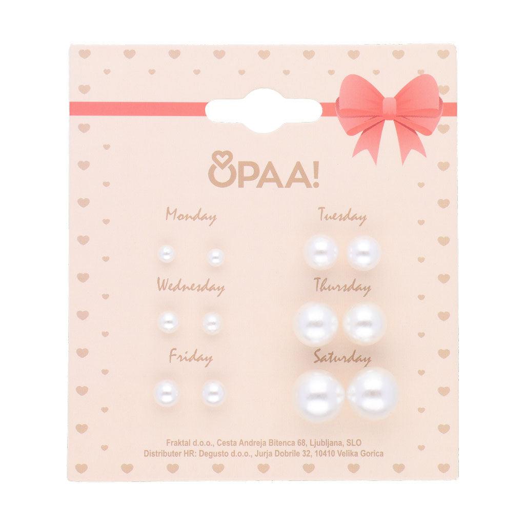 Uhani Perla Weekday Set 6 Parov - Fraktal