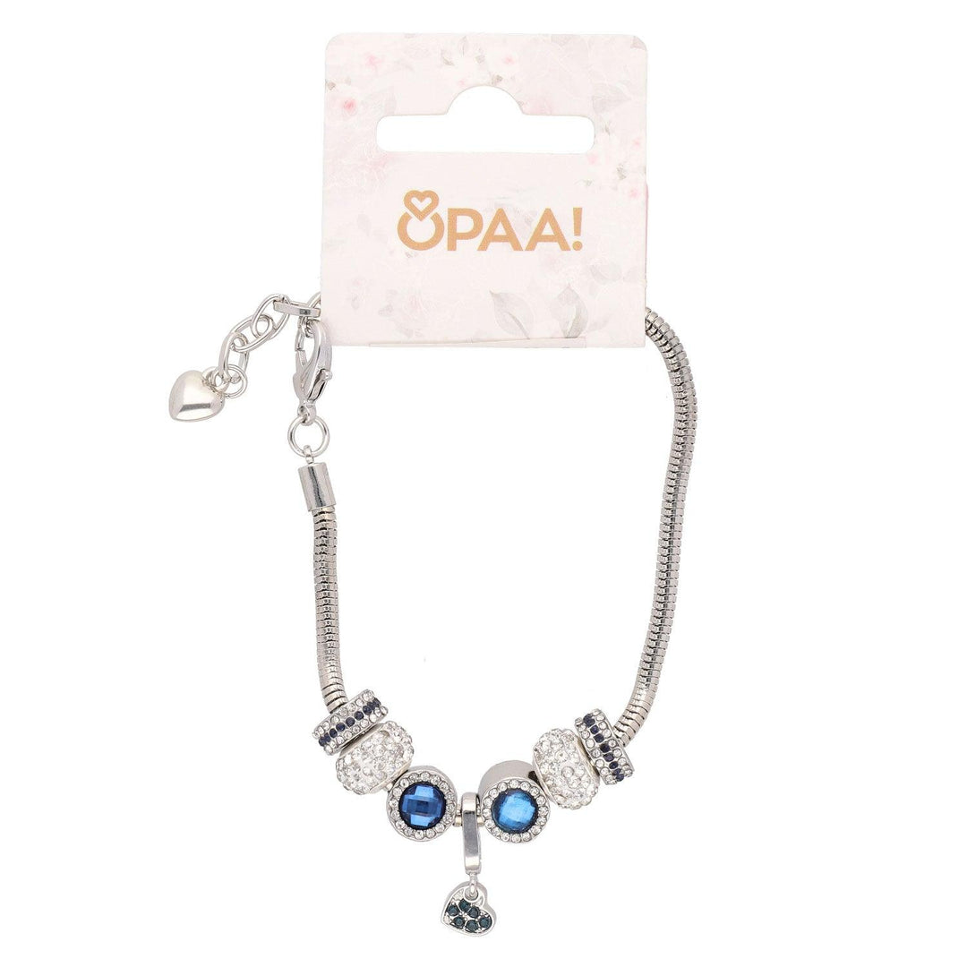 Zapestnica Charms Modri Kristali - Fraktal