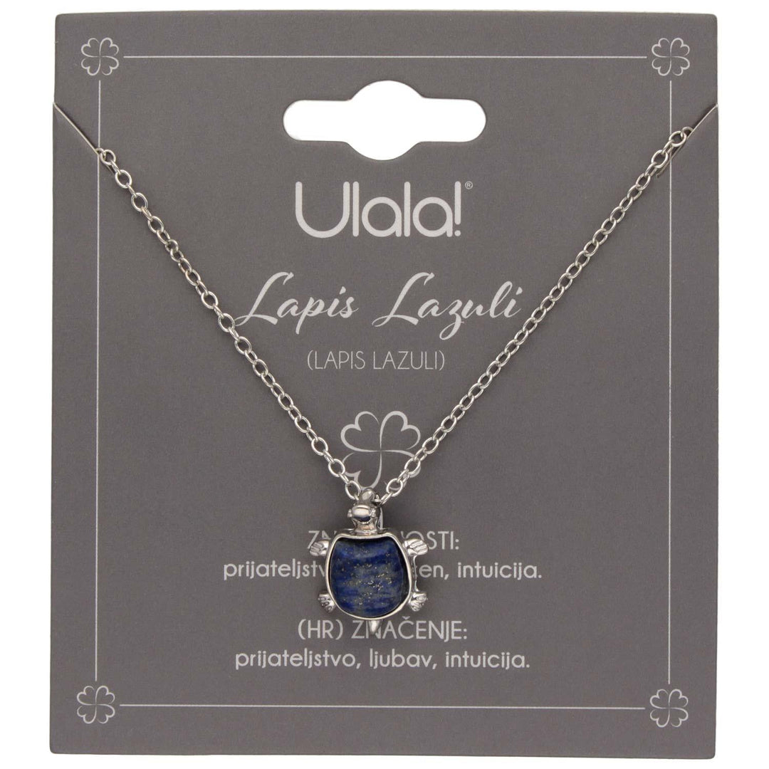 Verižica Želva Energetski Kamen Lapis Lazuli - Fraktal