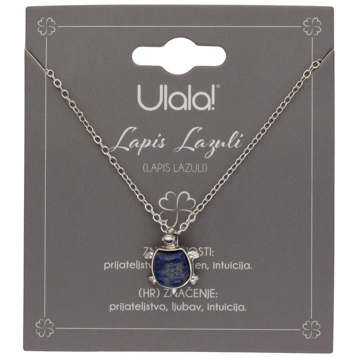 Verižica Želva Energetski Kamen Lapis Lazuli - Fraktal