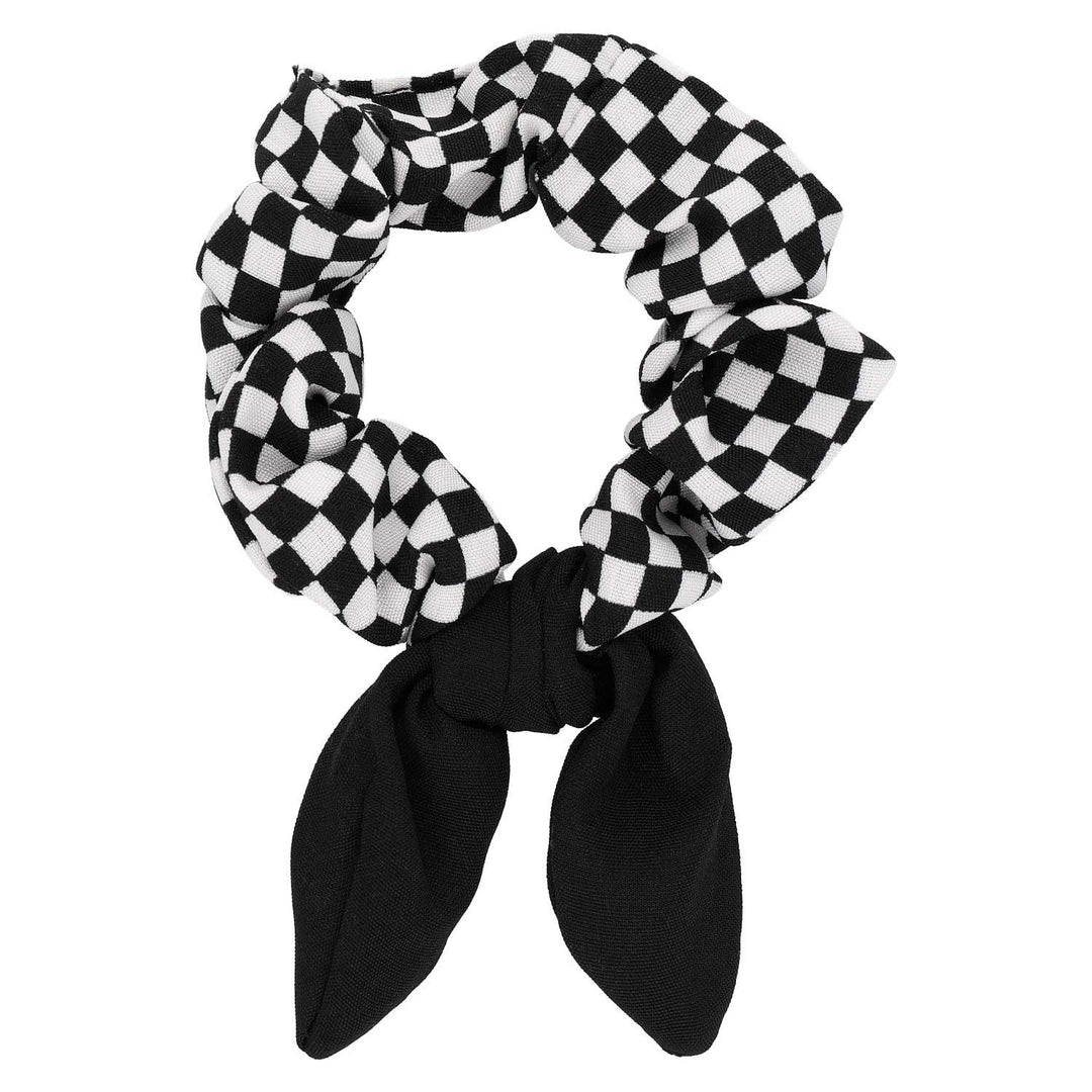 Scrunchie Elastika Za Lase Karirasta Mašnja - Fraktal