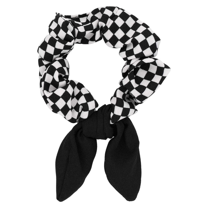 Scrunchie Elastika Za Lase Karirasta Mašnja - Fraktal