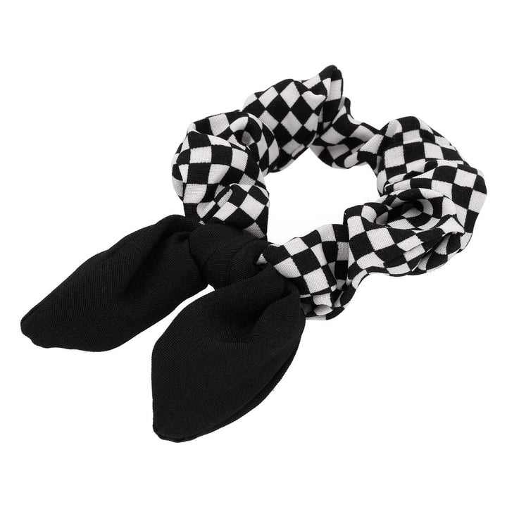 Scrunchie Elastika Za Lase Karirasta Mašnja - Fraktal