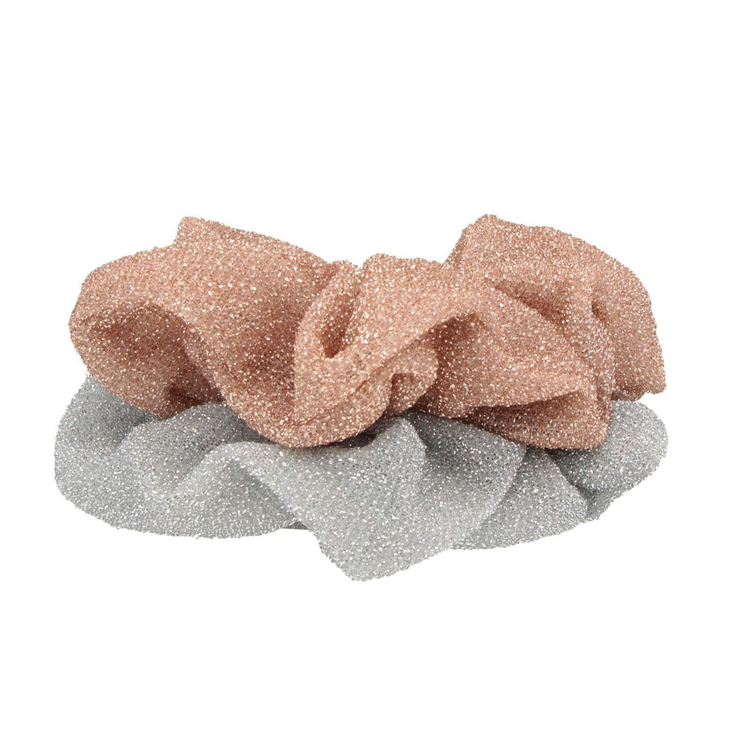 Scrunchie Elastika Za Lase Bleščeča Set 2 Kos - Fraktal