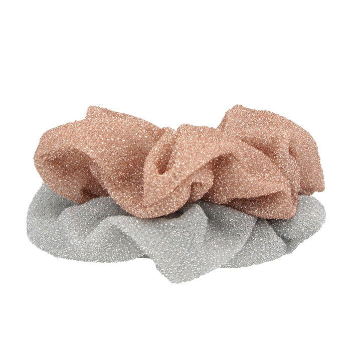Scrunchie Elastika Za Lase Bleščeča Set 2 Kos - Fraktal