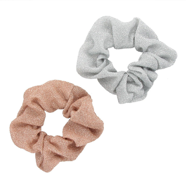 Scrunchie Elastika Za Lase Bleščeča Set 2 Kos - Fraktal
