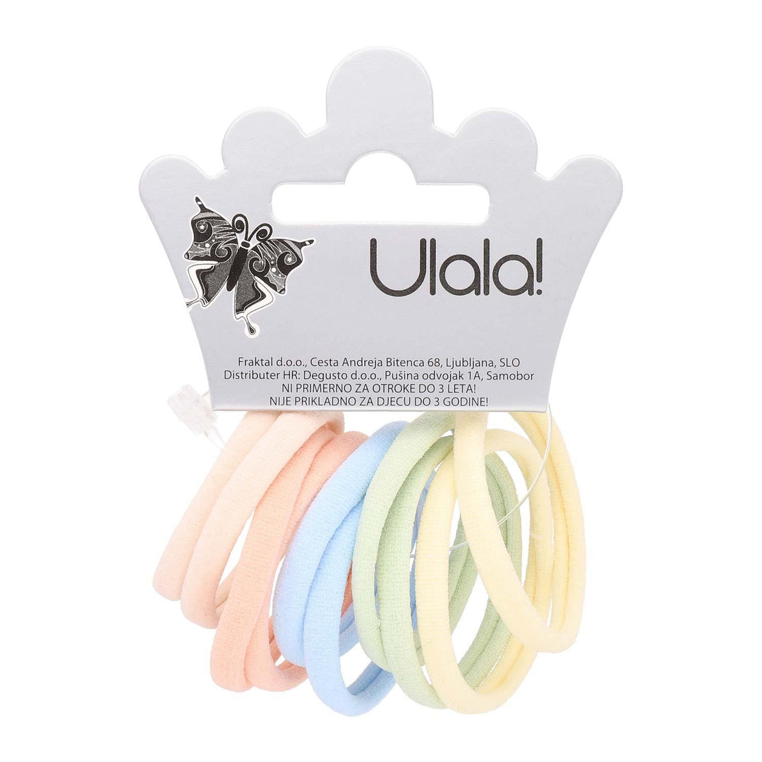 Elastika Za Lase Pastel Mix Barve 10 Kos - Fraktal