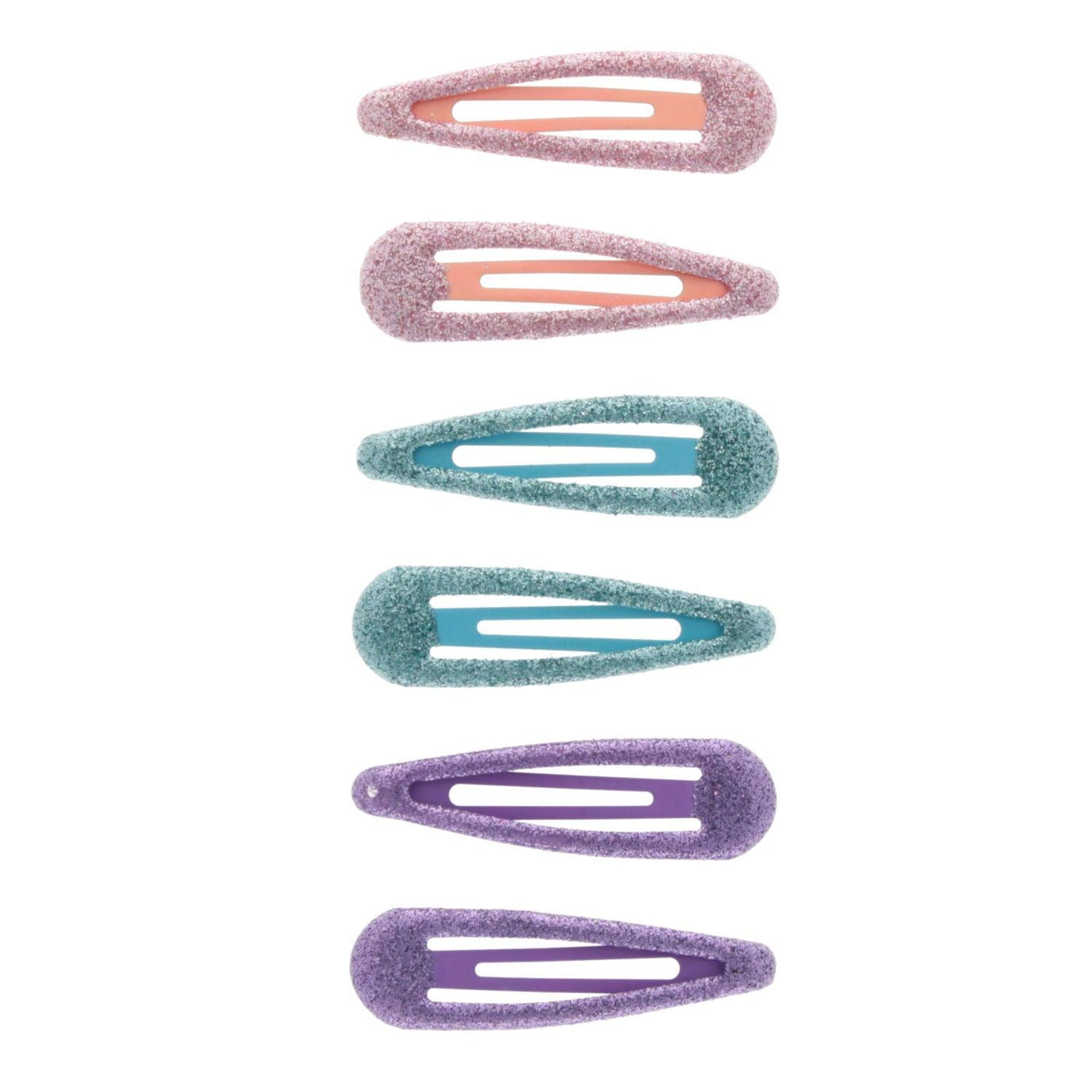 Set Dekliške Sponke Za Lase Glitter 6 Kos - Fraktal