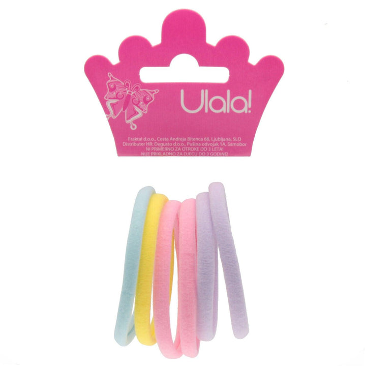 Elastika Za Lase Pastel Mix Barve 6 Kos - Fraktal