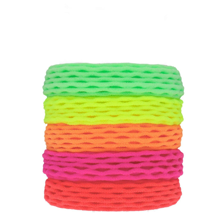 Elastike Za Lase Neon Mrežasta 5 Kos - Fraktal
