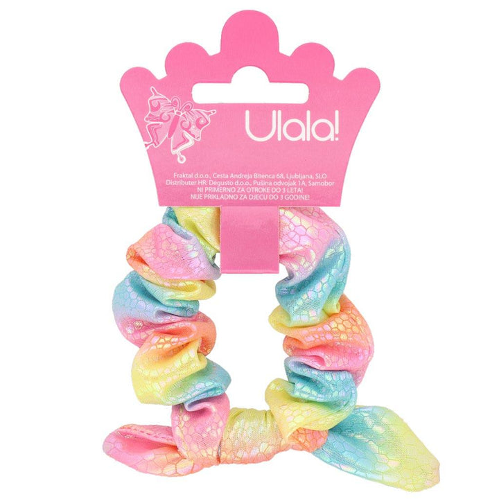 Scrunchie Elastika Za Lase Mavrična - Fraktal