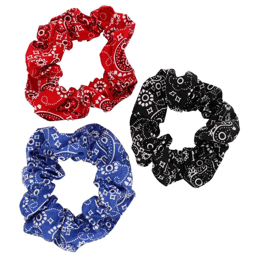 Scrunchie Elastika Za Lase Bandana 3 Kos - Fraktal