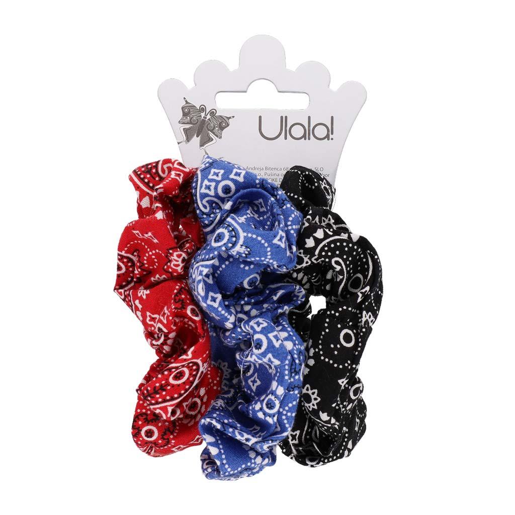 Scrunchie Elastika Za Lase Bandana 3 Kos - Fraktal