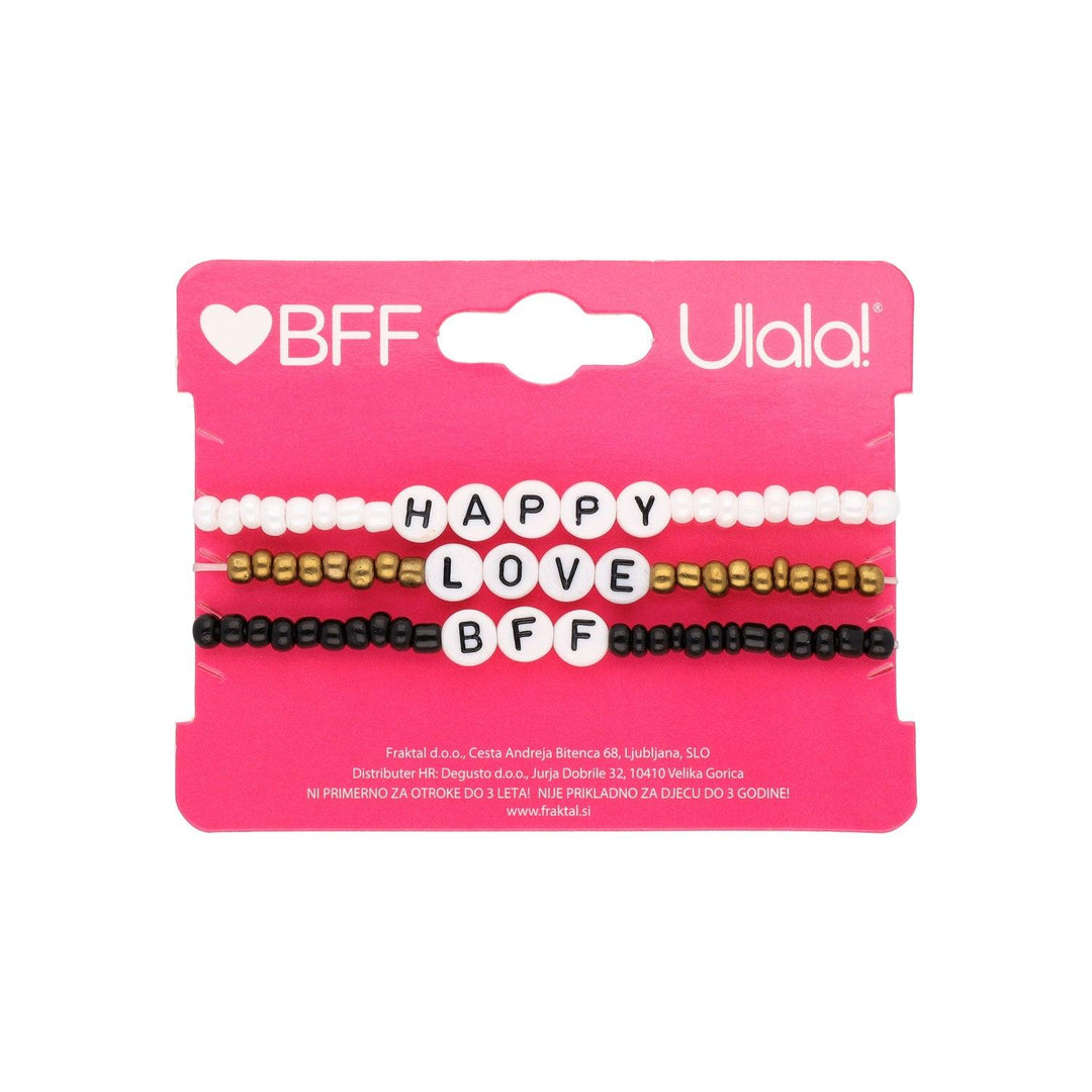 Otroška Zapestnica Happy Love Bff Set 3 Kos - Fraktal