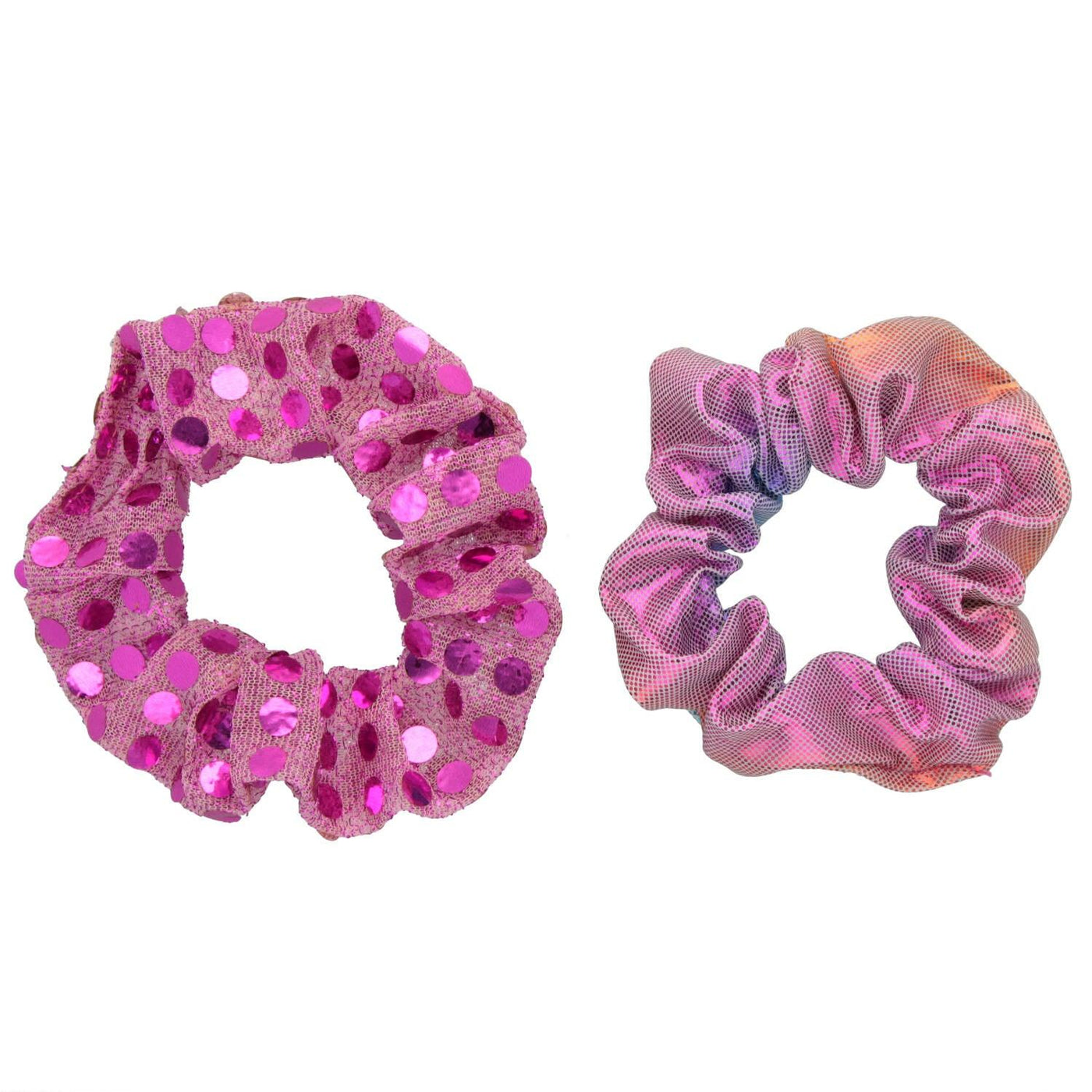 Elastika Za Lase Scrunchie holografski sijaj 2 Kos - Fraktal