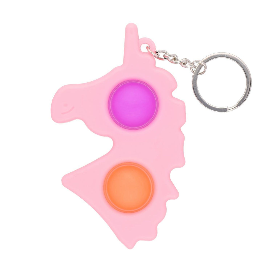 Obesek za ključe Samorog Pop It Fidget Antistres - Fraktal
