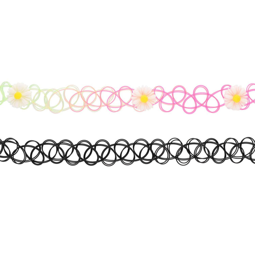 Verižica Choker Roža Set 2 Kos - Fraktal