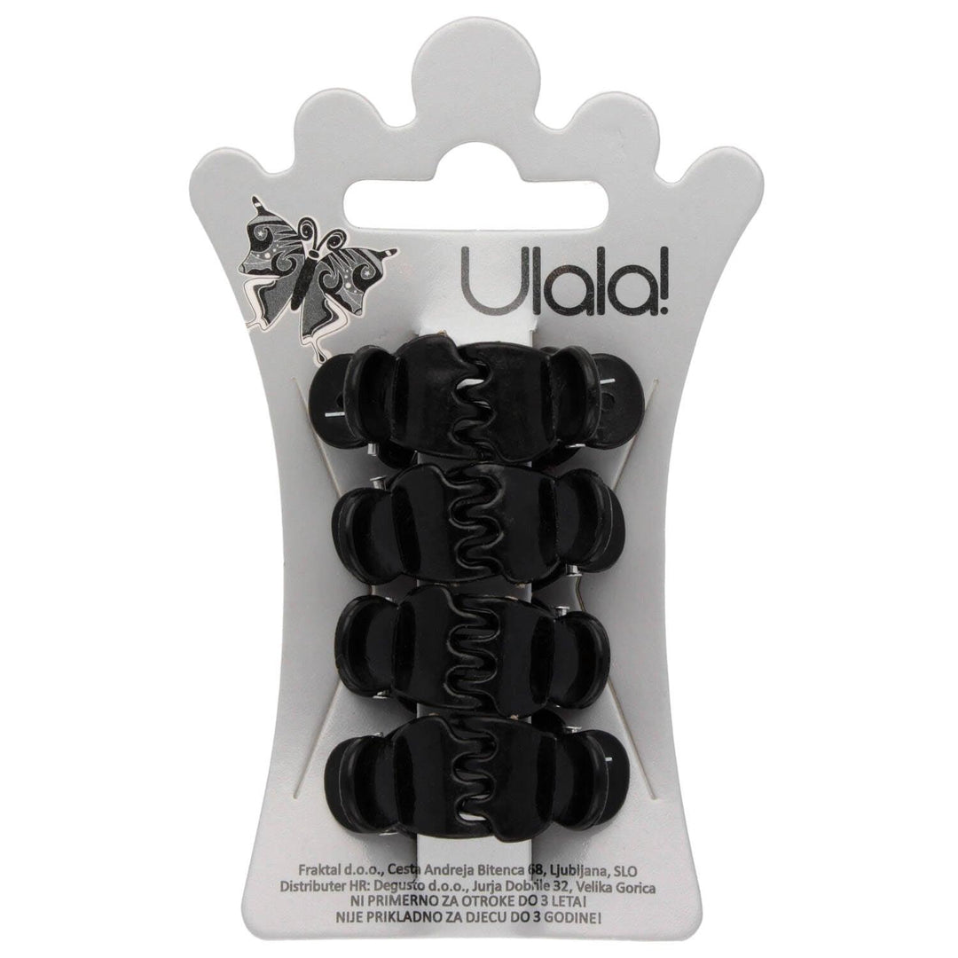 Ščipalka Za Lase Črna Set 8 Kos - Fraktal