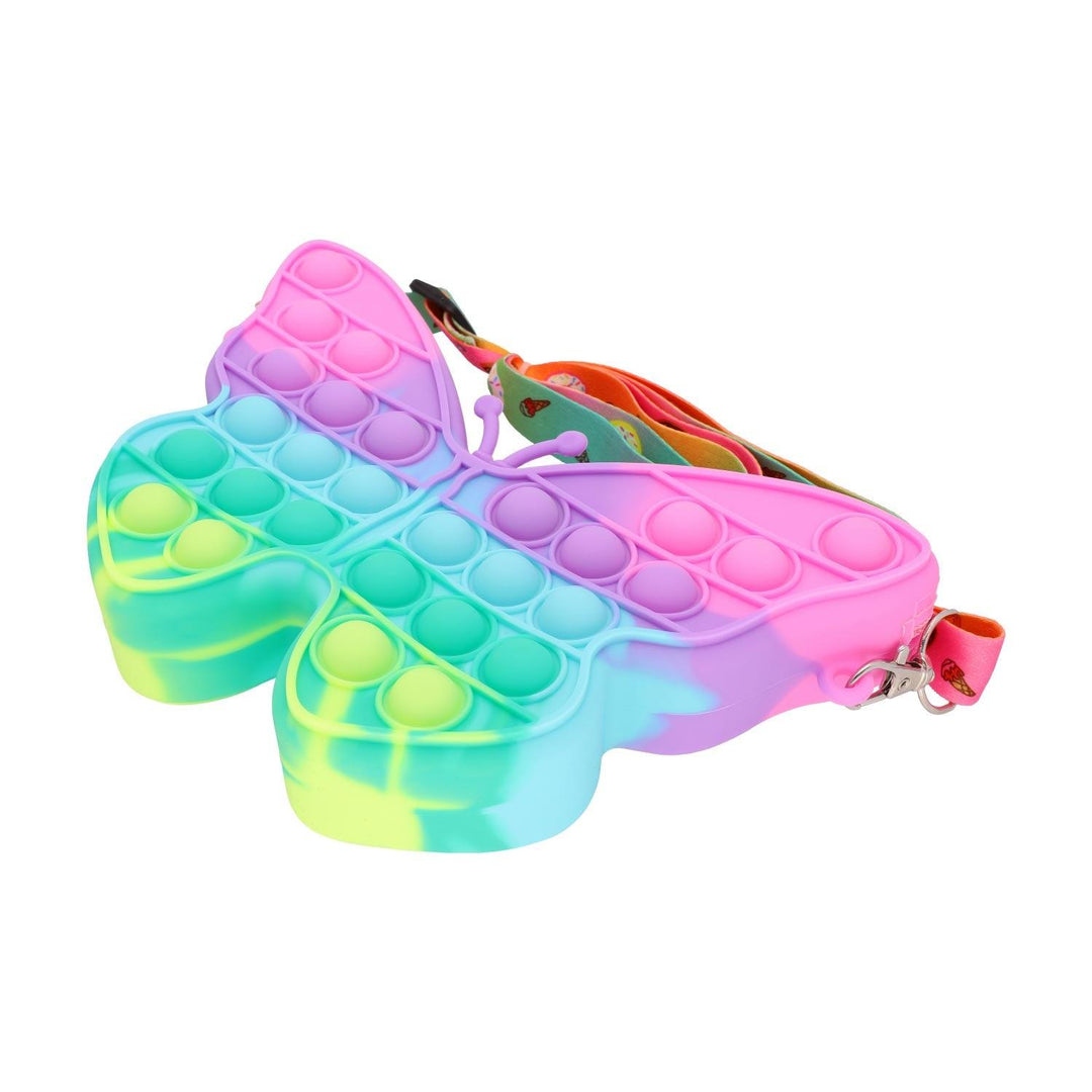 Torbica Mavrični Metulj Pop It Fidget Antistres - Fraktal